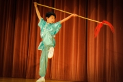 <h5>曾啟豪小朋友表演中國武術－槍術</h5><p>Young Tsang Kai Ho, Kyle does a martial arts demonstration- jousting.</p>